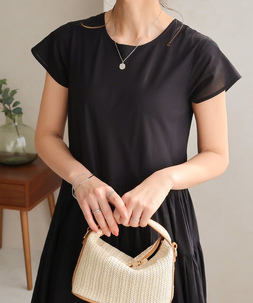 「Social GIRL」 半袖ワンピース M ブルー レディース_画像6