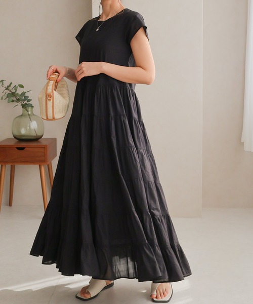 「Social GIRL」 半袖ワンピース M ブルー レディース_画像8