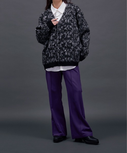 「Ellno Loset」 ニットカーディガン SMALL グレー メンズ_画像3