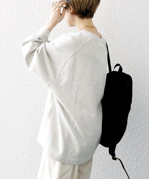 「SHIPS any」 スウェットカットソー ONE SIZE ライトグレー レディース_画像2