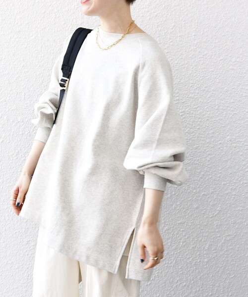 「SHIPS any」 スウェットカットソー ONE SIZE ライトグレー レディース_画像5