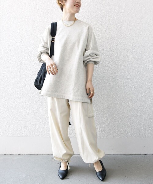 「SHIPS any」 スウェットカットソー ONE SIZE ライトグレー レディース_画像7