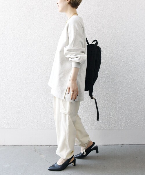 「SHIPS any」 スウェットカットソー ONE SIZE ライトグレー レディース_画像9