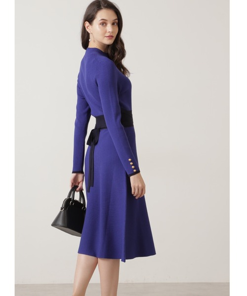 「PINKY&DIANNE」 ニットワンピース 38 ベージュ レディース_画像2