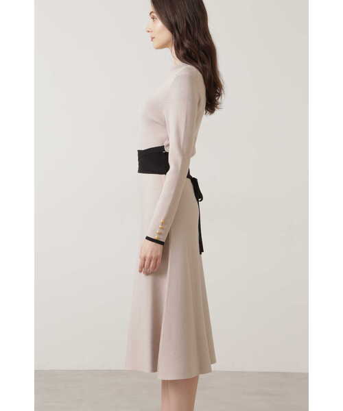 「PINKY&DIANNE」 ニットワンピース 38 ベージュ レディース_画像7