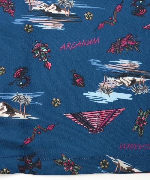 「チチカカ」 半袖シャツ LARGE ネイビー メンズ_画像8