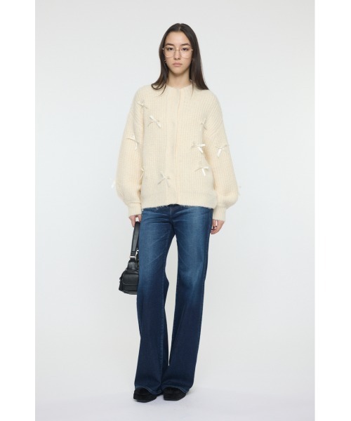 MOUSSY（マウジー） カーディガン RIBBON FANCY カーディガン