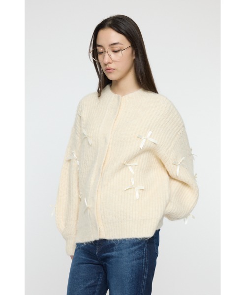 MOUSSY（マウジー） カーディガン RIBBON FANCY カーディガン