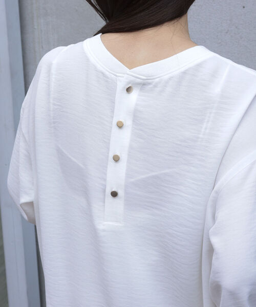 「fredy emue」 長袖ブラウス 38 サックスブルー レディース_画像3