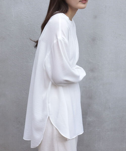 「fredy emue」 長袖ブラウス 38 サックスブルー レディース_画像4