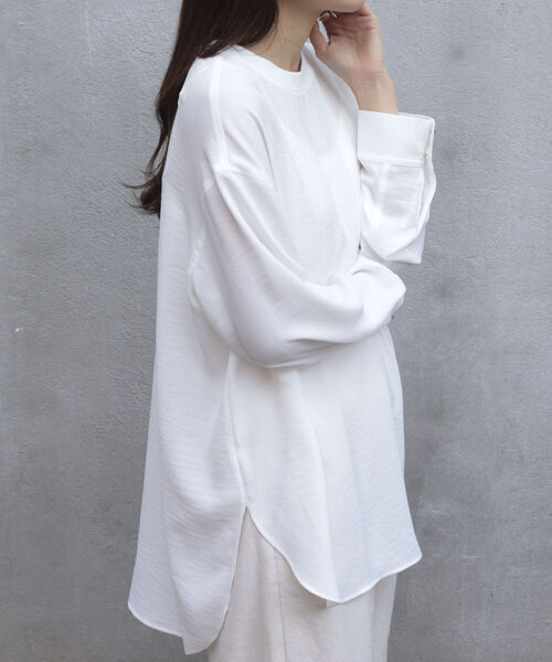 「fredy emue」 長袖ブラウス 38 サックスブルー レディース_画像5