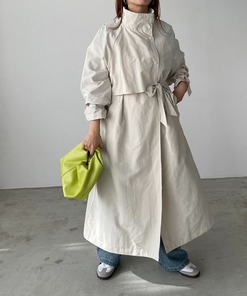 「210nouve」 トレンチコート「Lianコラボ」 FREE ブラック レディース_画像4