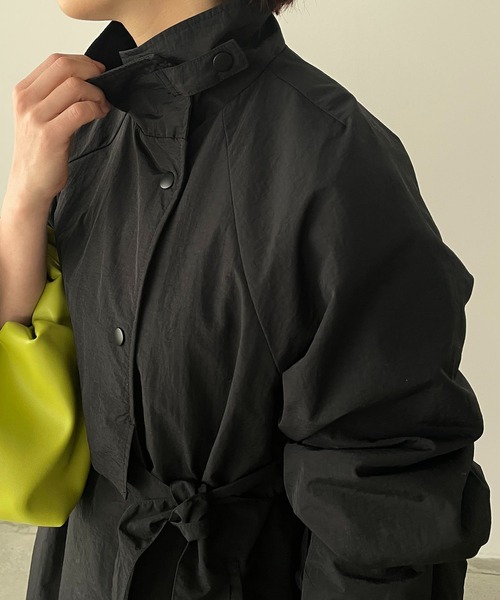 「210nouve」 トレンチコート「Lianコラボ」 FREE ブラック レディース_画像6