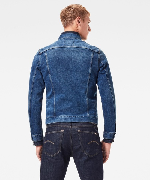 「G-STAR」 デニムジャケット LARGE ダークインディゴブルー メンズ_画像5