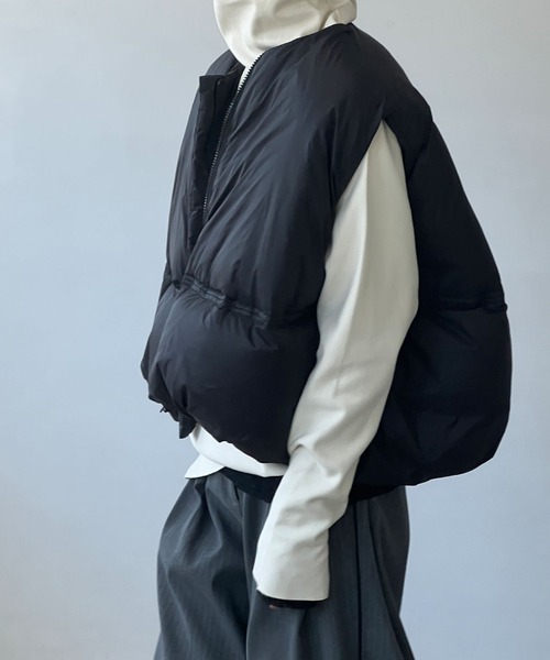 「chuclla」 ダウンベスト FREE ブラック レディース_画像4