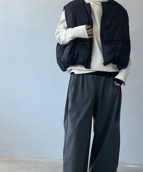 「chuclla」 ダウンベスト FREE ブラック レディース_画像7