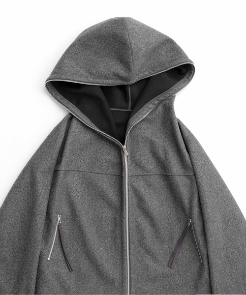 「MAISON SPECIAL」 ジップアップパーカー FREE ブラック レディース_画像2