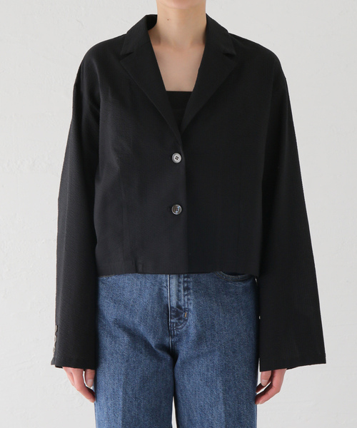 SLOBE IENA（スローブイエナ） テーラードジャケット FREE ブラック