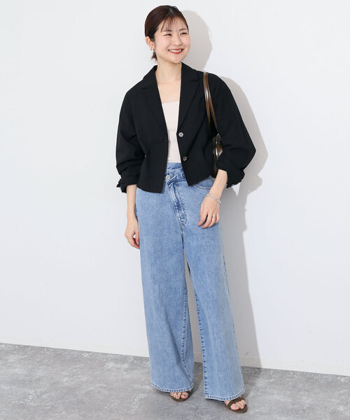 SLOBE IENA（スローブイエナ） テーラードジャケット FREE ブラック