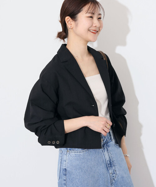 SLOBE IENA（スローブイエナ） テーラードジャケット FREE ブラック