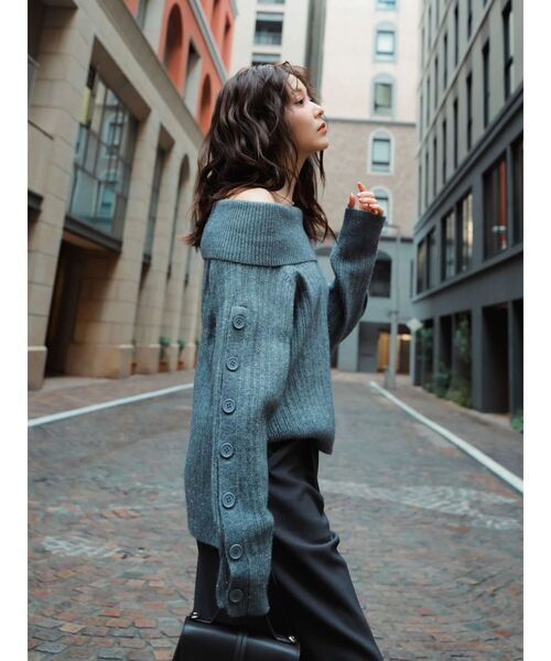 dazzlin（ダズリン） ニット セーター 「久間田琳加コラボ」オフショル