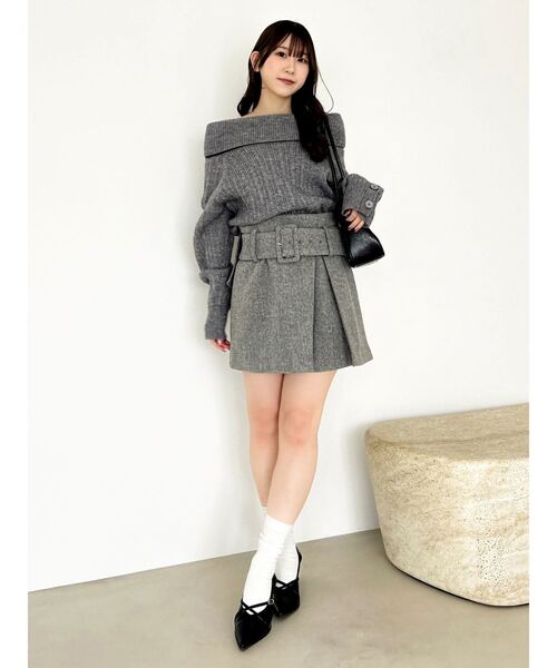 グレンマーティンス  ニット オフショルダーセーター dazzlin（ダズリン） ニット セーター 「久間田琳加コラボ」オフショル