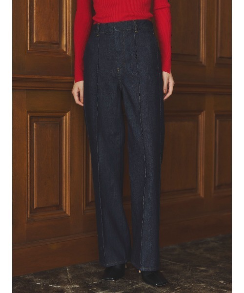 [新品・タグ付き]anuans ストレートデニム anuans（アニュアンス） ジーンズ デニム デニムパンツ スリムフィット