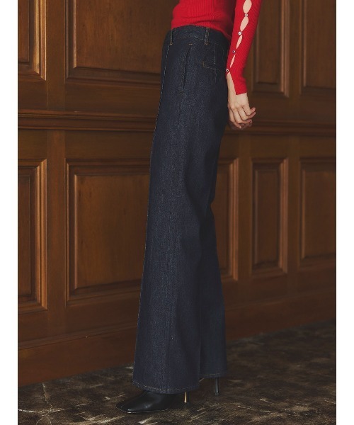 [新品・タグ付き]anuans ストレートデニム アニュアンスanuans デニムパンツ