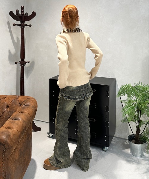 「sedacle girl」 長袖ニット SMALL アイボリー レディース_画像7