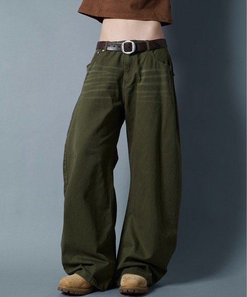 CIVVY. ワイドパンツ ジーンズ Double Pocket Wide denim Pants