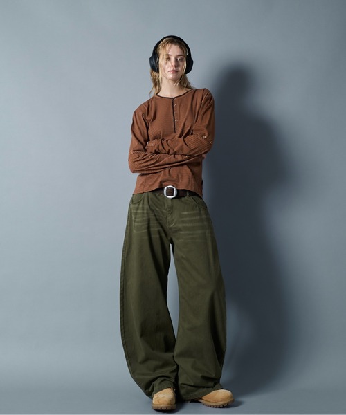 ダブルポケットワイドデニムパンツ Lサイズ CIVVY. ワイドパンツ ジーンズ Double Pocket Wide denim Pants