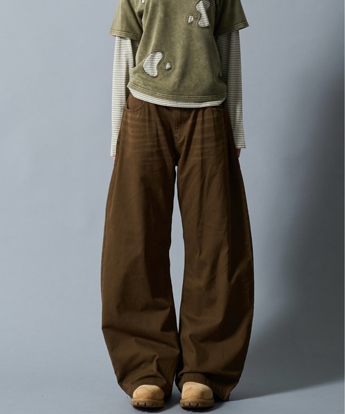 CIVVY. ワイドパンツ ジーンズ Double Pocket Wide denim Pants