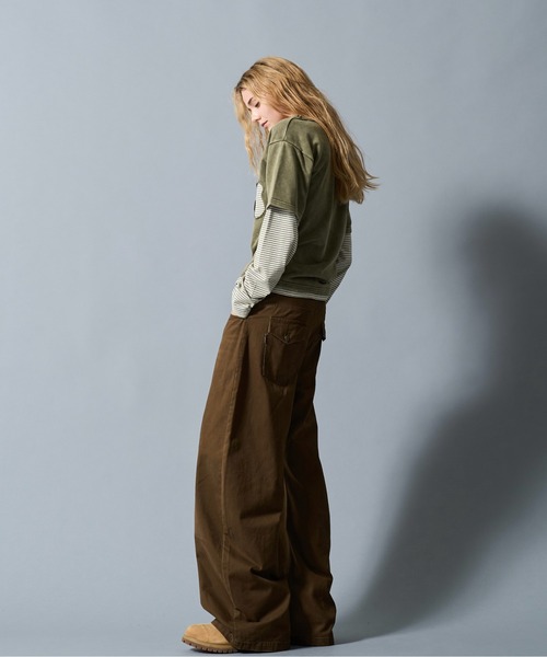 CIVVY. ワイドパンツ ジーンズ Double Pocket Wide denim Pants