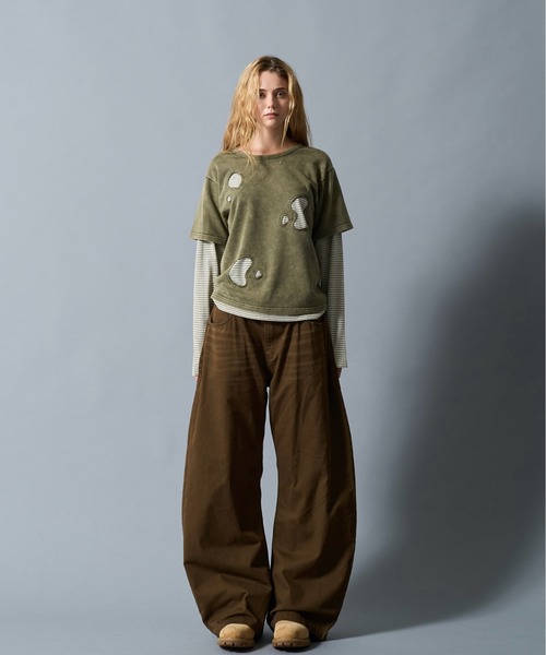 CIVVY. ワイドパンツ ジーンズ Double Pocket Wide denim Pants