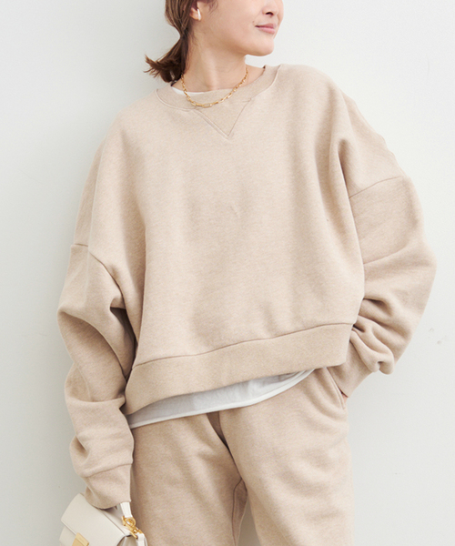 ドゥーズィエムクラス　ベージュスウェット Deuxieme Classe（ドゥーズィエムクラス） トレーナー スウェット