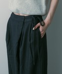 ワイドパンツ パンツ ウールブレンド ラップパ...の詳細画像1