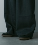 ワイドパンツ パンツ ウールブレンド ラップパ...の詳細画像2