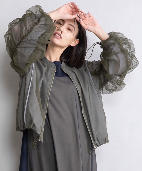 レディースファッション 「MARECHAL TERRE」 ブルゾン MEDIUM カーキ 