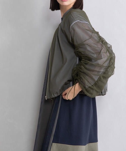 レディースファッション 「MARECHAL TERRE」 ブルゾン MEDIUM カーキ 