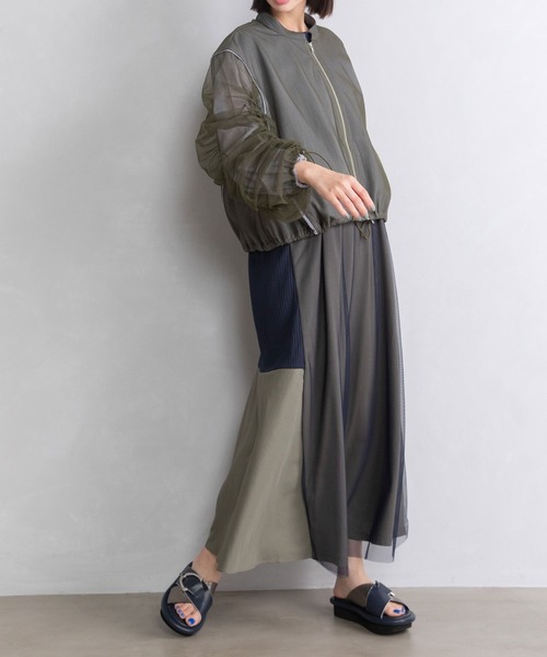 レディースファッション 「MARECHAL TERRE」 ブルゾン MEDIUM カーキ 