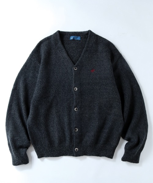 「BEVERLY HILLS POLO CLUB」 ニットカーディガン LL パープル系その他 メンズ_画像3