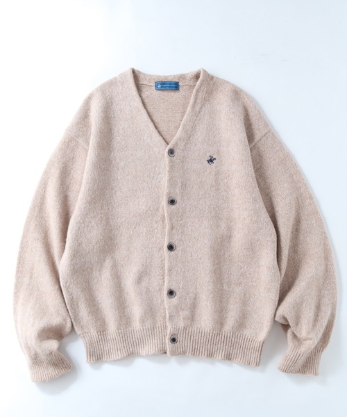 「BEVERLY HILLS POLO CLUB」 ニットカーディガン LL パープル系その他 メンズ_画像5