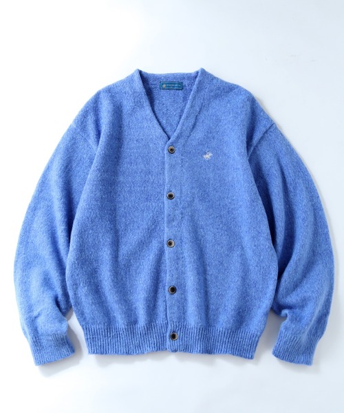 「BEVERLY HILLS POLO CLUB」 ニットカーディガン LL パープル系その他 メンズ_画像9