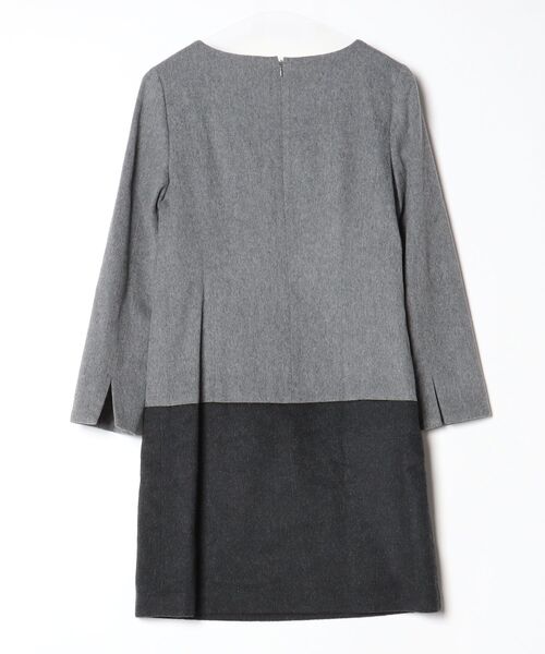 「M-premier BLACK」 長袖ワンピース 36 グレー レディース_画像2