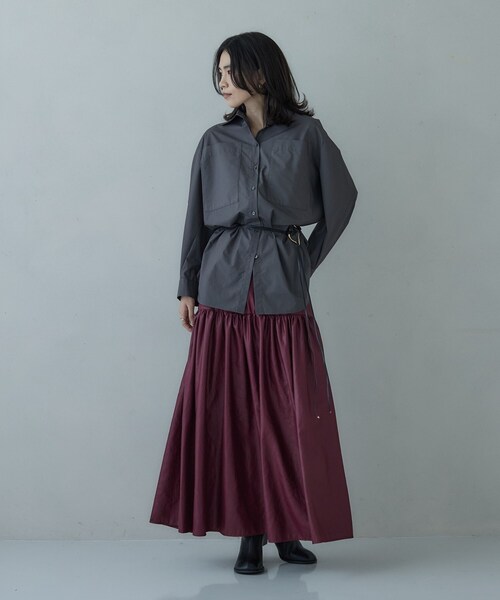 「GALLEST」 フレアスカート 34 ブラック レディース_画像3