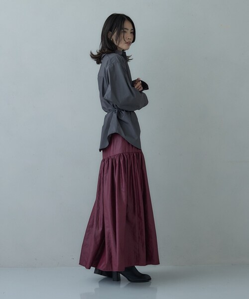 「GALLEST」 フレアスカート 34 ブラック レディース_画像4