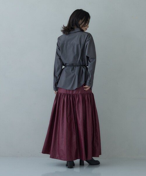 「GALLEST」 フレアスカート 34 ブラック レディース_画像5