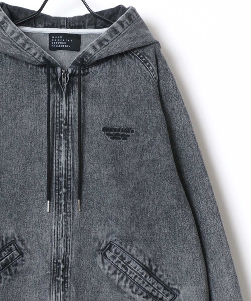 「Mark Gonzales」 デニムジャケット L ブルー メンズ_画像7