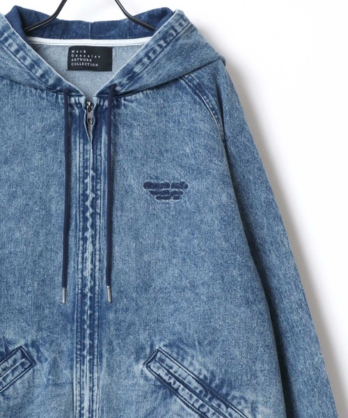 「Mark Gonzales」 デニムジャケット L ブルー メンズ_画像9