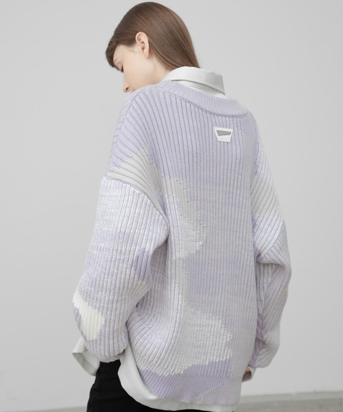 「EKCOOKIES」 長袖ニット S パープル レディース_画像9